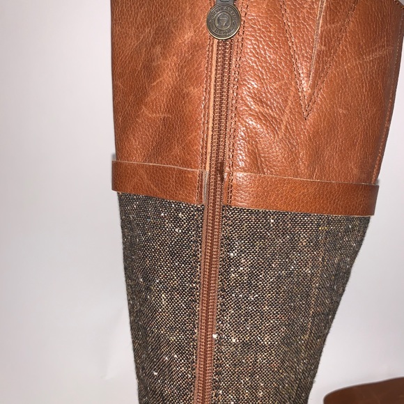 Etienne Aigner Womens Tweed/Leather Boots - Picture 7 of 13